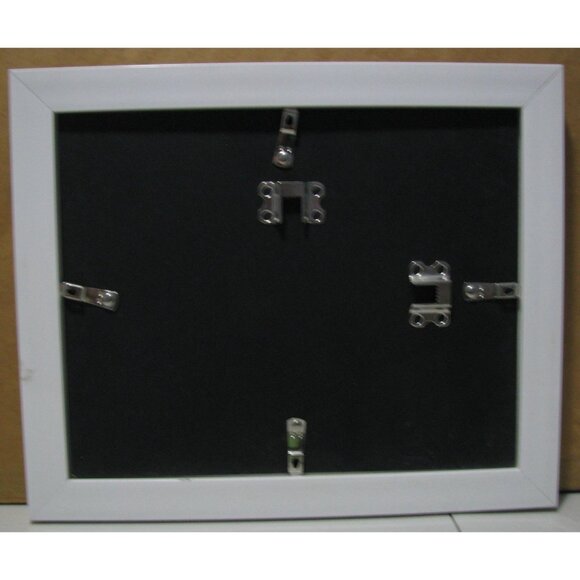 Wolfs Needlepoint Cross Stitch Art White Frame Nature Winter - Picture 7 of 7